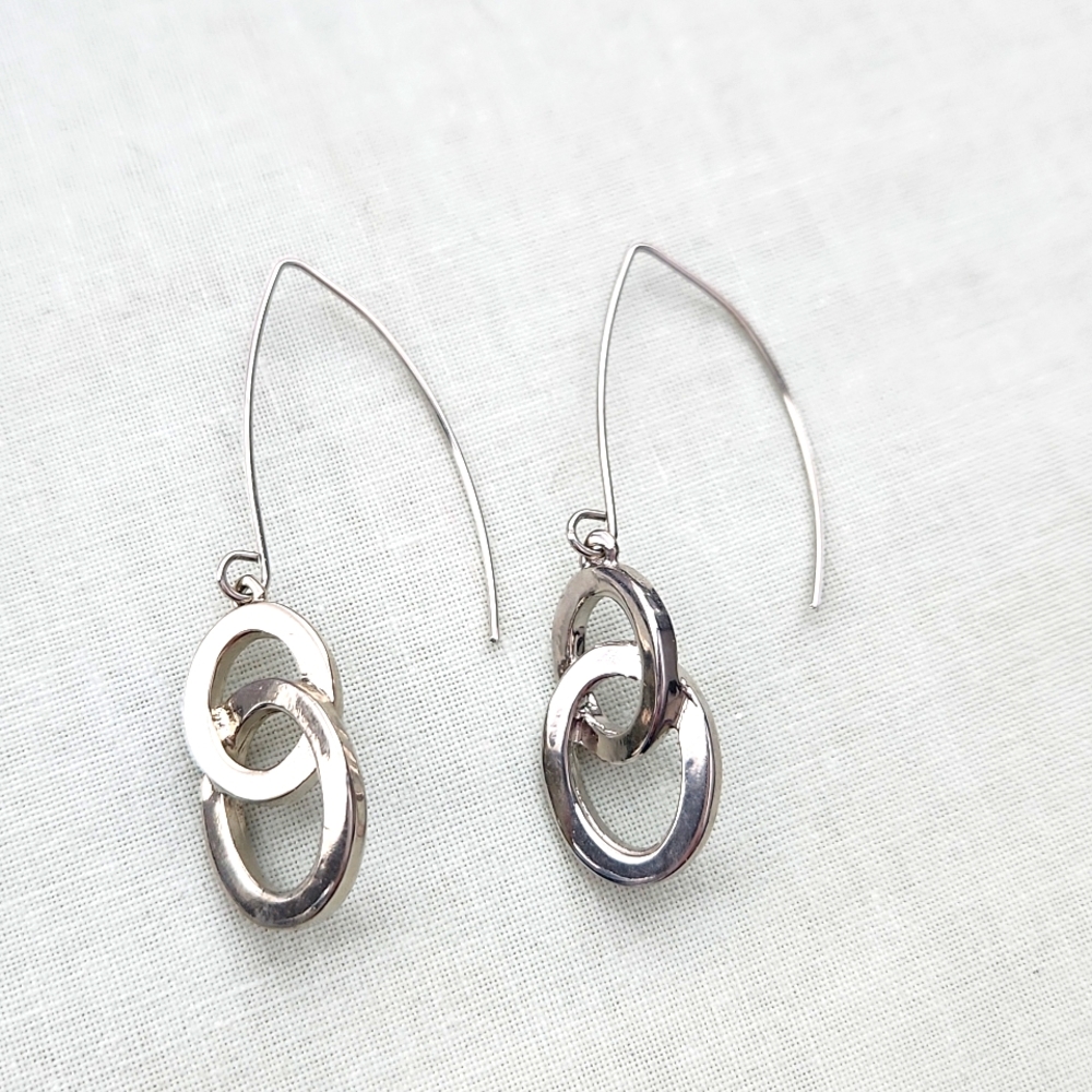 Silver earrings